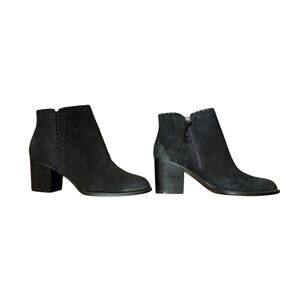 Sofft "Sallie" Suede Ankle Booties – Black – Size 11